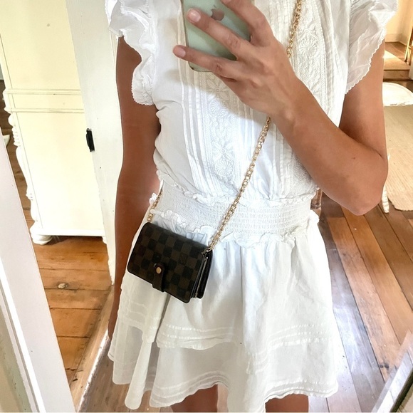 Louis Vuitton Brown Damier Porte-Monnaie Viennois Crossbody Wallet Purse - Picture 3 of 16